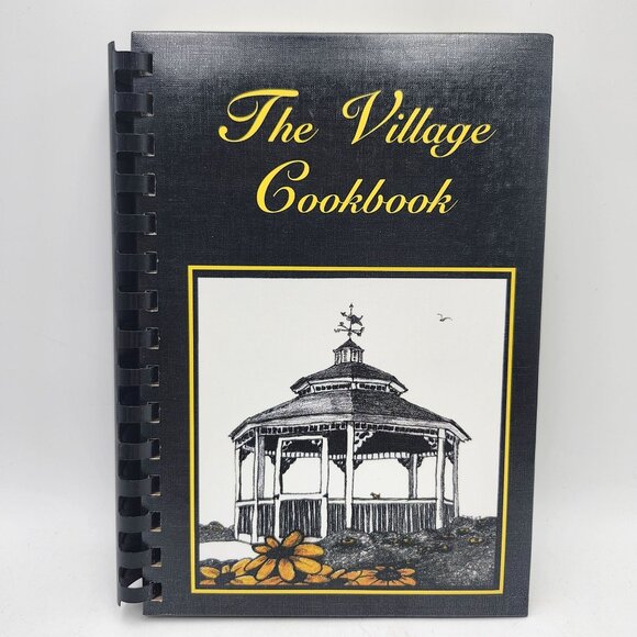 The Village Cookbook Community Recipe Collection Plastic Comb Morris Press - Picture 1 of 7